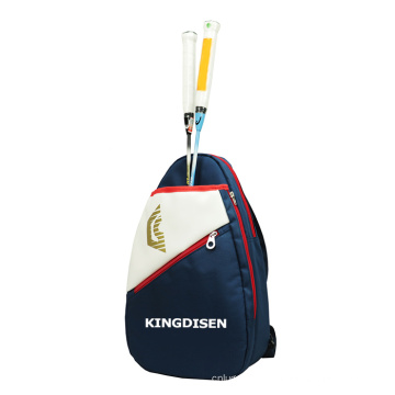 Custom Logo Sport Badminton Racquet Sling Bag Waterproof Tennis Backpack with shoe compartment